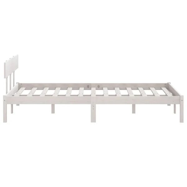 Dvivietis baltas lovos rėmas 135x190 cm