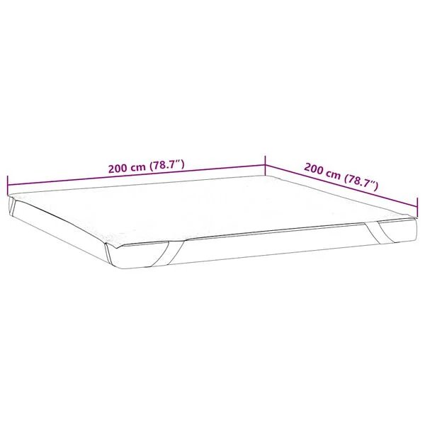 Opto.lt balta čiužinio apsauga 200x200 cm ant čiužinio