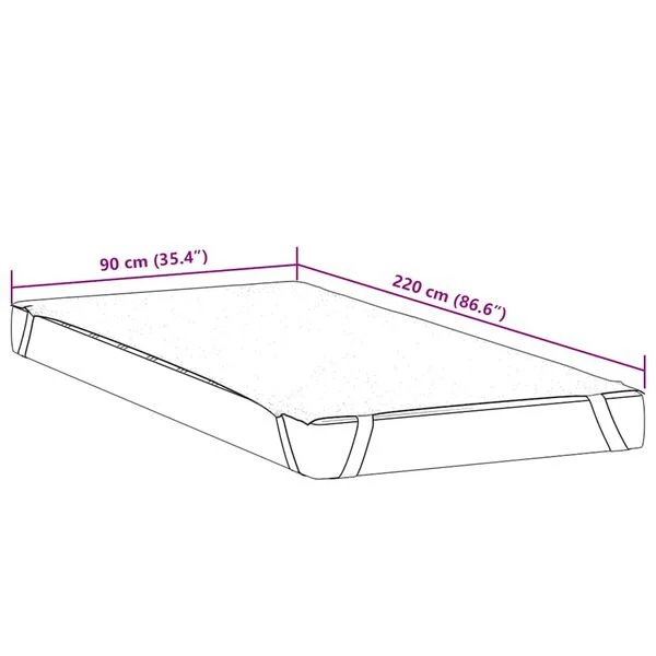 Balta Opto.lt čiužinio apsauga 90x220 cm miegamajame