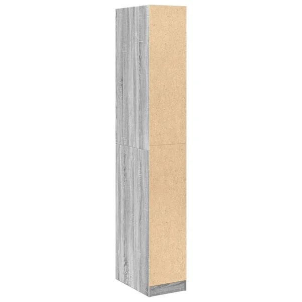 Spinta su minimalistiniu dizainu pilka ąžuolo spalva