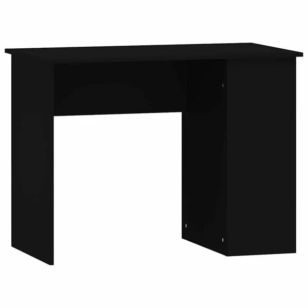 Juodos spalvos rašomasis stalas iš apdirbtos medienos, matmenys 100x55x75 cm