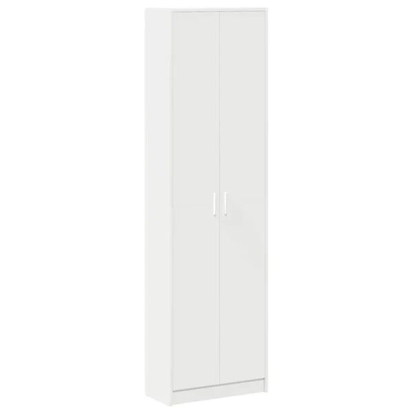Opto.lt balta spinta iš apdirbtos medienos, matmenys 55x25x189 cm