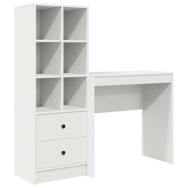 Opto.lt baltas rašomasis stalas 125,5 x 40 x 127 cm