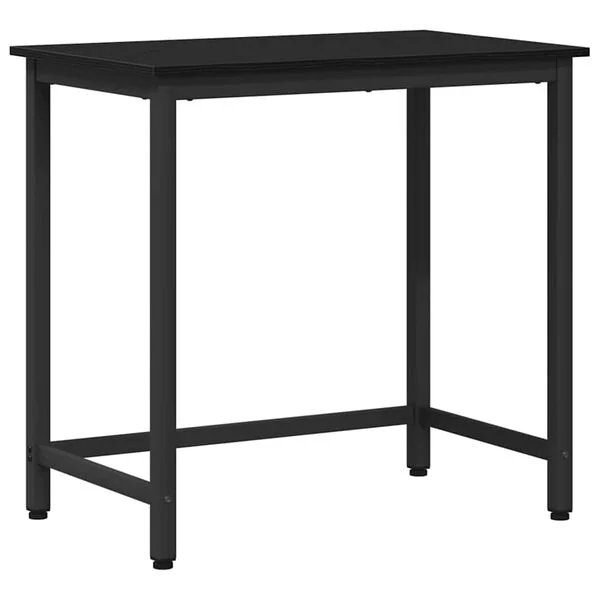 Juodas ąžuolo spalvos darbo stalas Opto.lt 100x50x76,5 cm