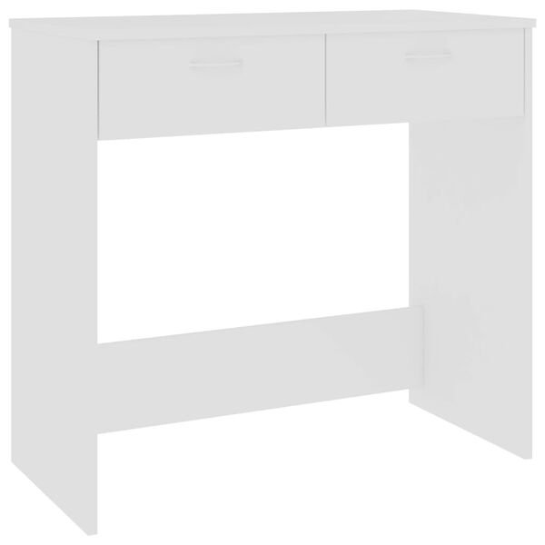 Opto.lt baltos spalvos rašomasis stalas iš apdirbtos medienos, 80x40x75cm