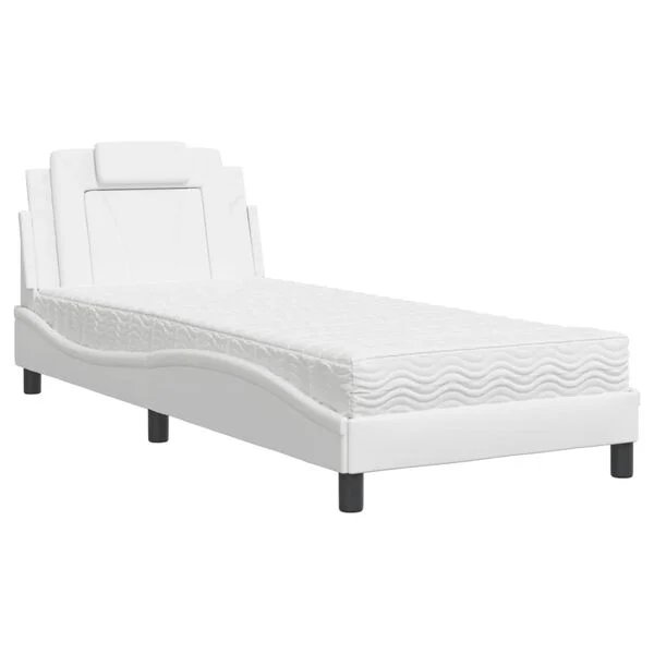 vidaXL Lova Viana balta 90x200cm