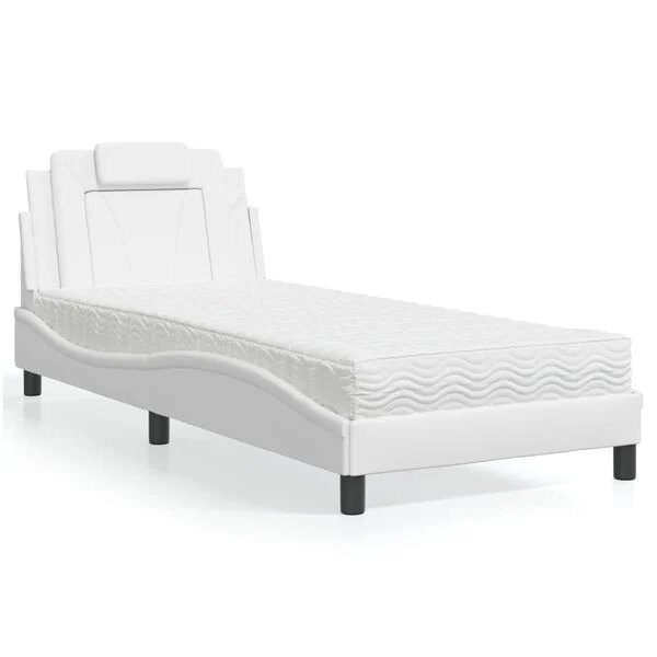 vidaXL Lova Viana balta 90x200cm