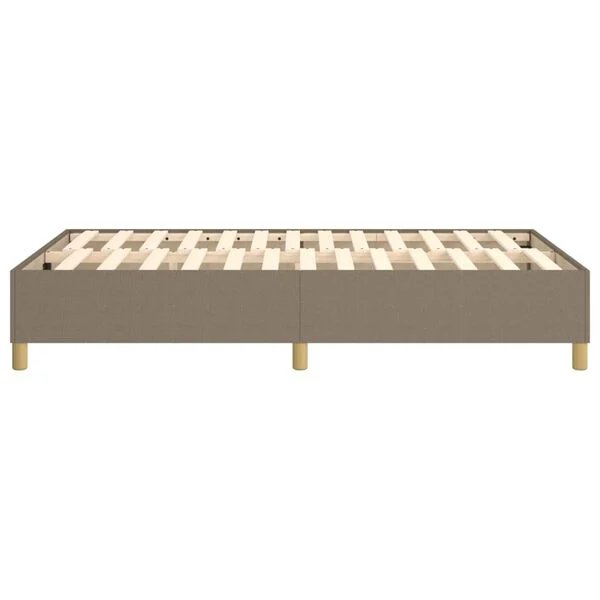 Taupe spalvos vidaXL lovos rėmas miegamajame, 120x200 cm