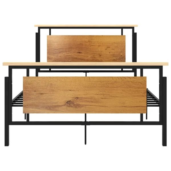 vidaXL metalinis lovos rėmas 120x200 cm grotelės ir konstrukcija