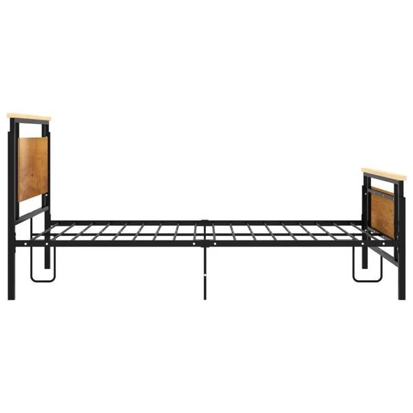 vidaXL metalinis lovos rėmas 120x200 cm detalė iš arti
