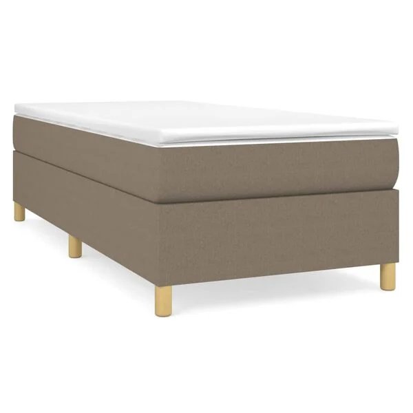 Taupe spalvos vidaXL lovos rėmas su spyruoklėmis 100x200 cm