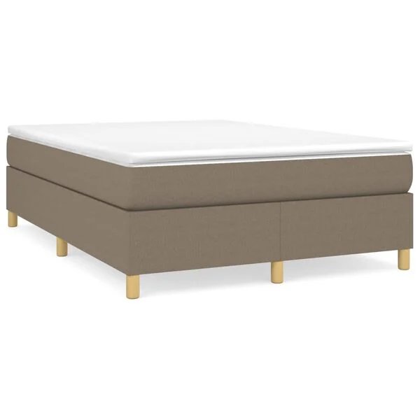 vidaXL lovos rėmas taupe spalvos 140x200 cm, vaizdas iš priekio