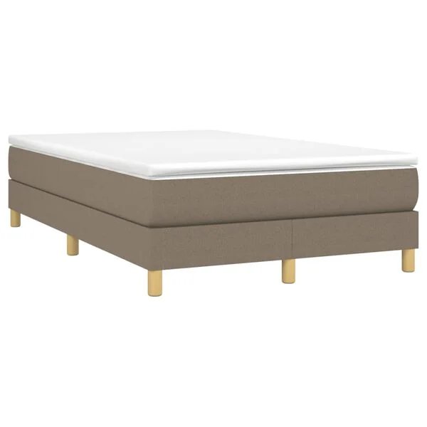 vidaXL lovos rėmo audinio detalė taupe spalvos