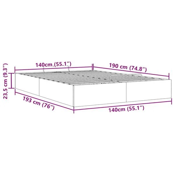 vidaXL Osmanų lovos rėmas tamsiai pilkas 140x190 cm Velvet lovos rėmas pilnu kampu