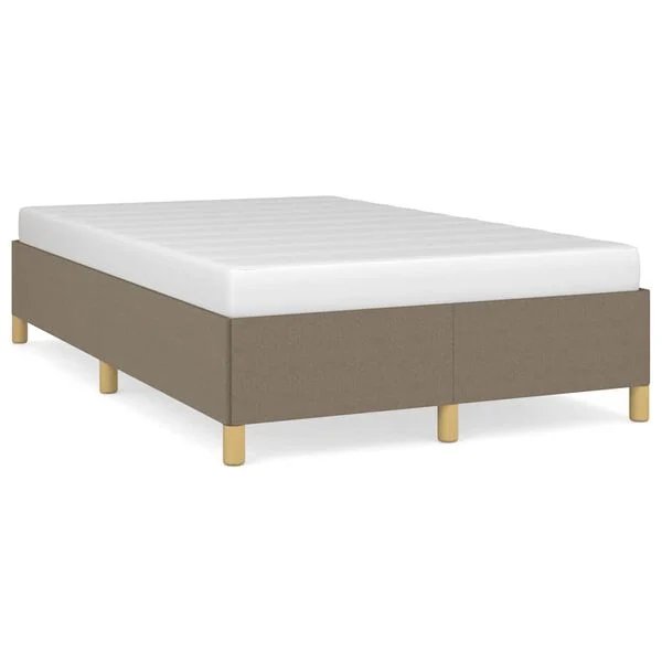 Taupe spalvos vidaXL lovos rėmas be čiužinio 120x190 cm