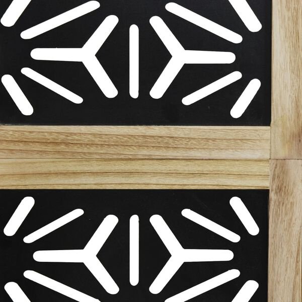 Kambario pertvara su moderniu geometriniu dizainu