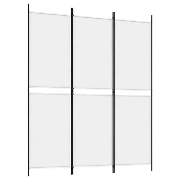 Kambario pertvara baltos spalvos iš audinio 150x180cm