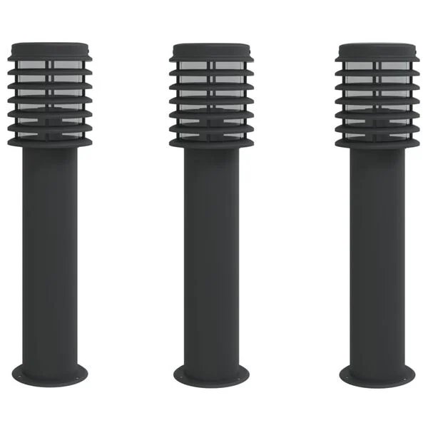 Juodas lauko šviestuvas 60cm