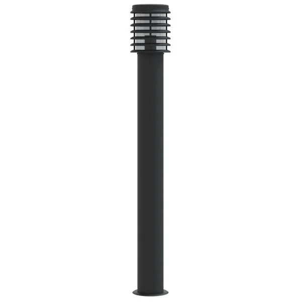 Juodas lauko šviestuvas 110cm iš nerūdijančio plieno