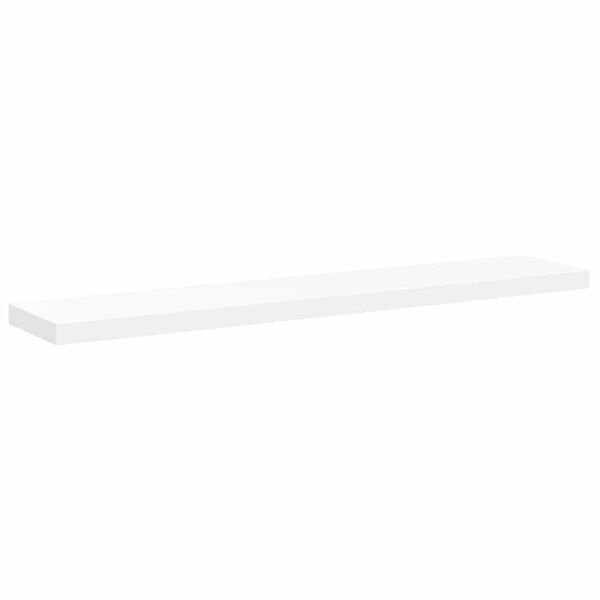 Pakabinamos lentynos, 2vnt., baltos, 120x23,5x3,8cm, MDF Balta 120 x 23.5 x 3.8 cm 2 nuotrauka 6