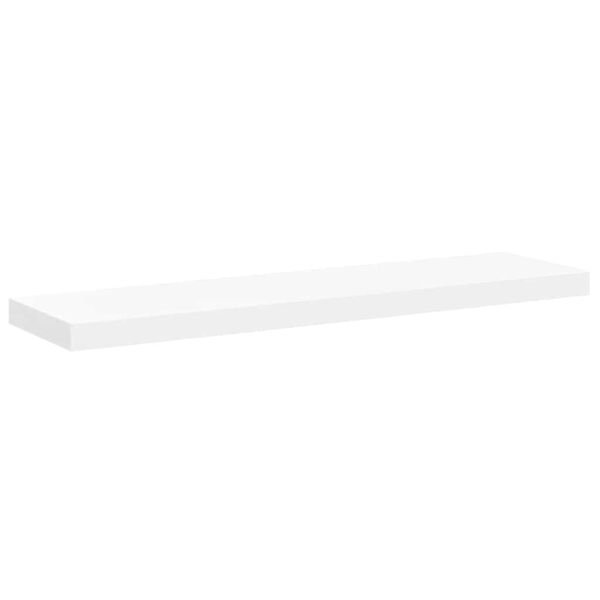 Pakabinamos lentynos, 2vnt., baltos, 90x23,5x3,8cm, MDF Balta 90 x 23.5 x 3.8 cm 2 nuotrauka 6