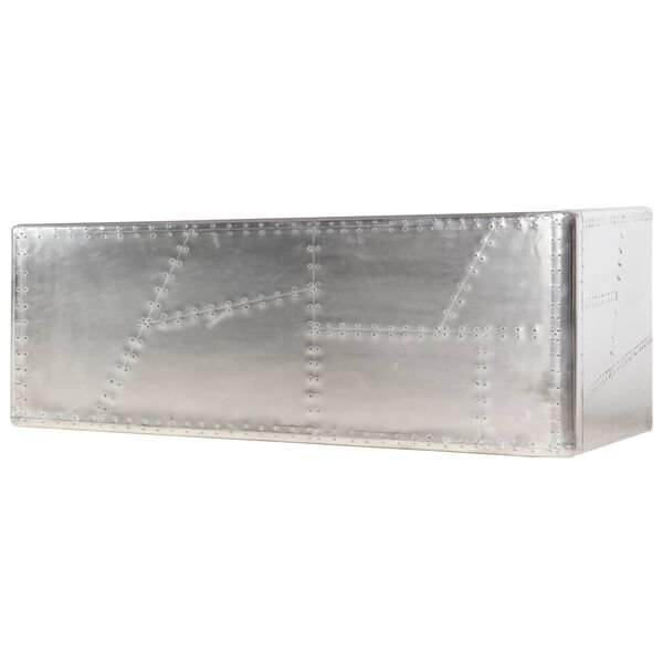 Aviator rašomasis stalas, sidabrinės sp., 112x50x76cm, metalas nuotrauka 4