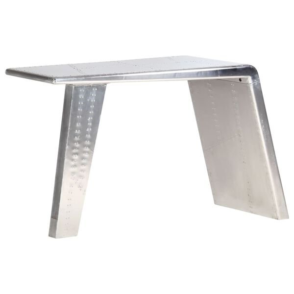Aviator rašomasis stalas, sidabrinės sp., 112x50x76cm, metalas nuotrauka 10
