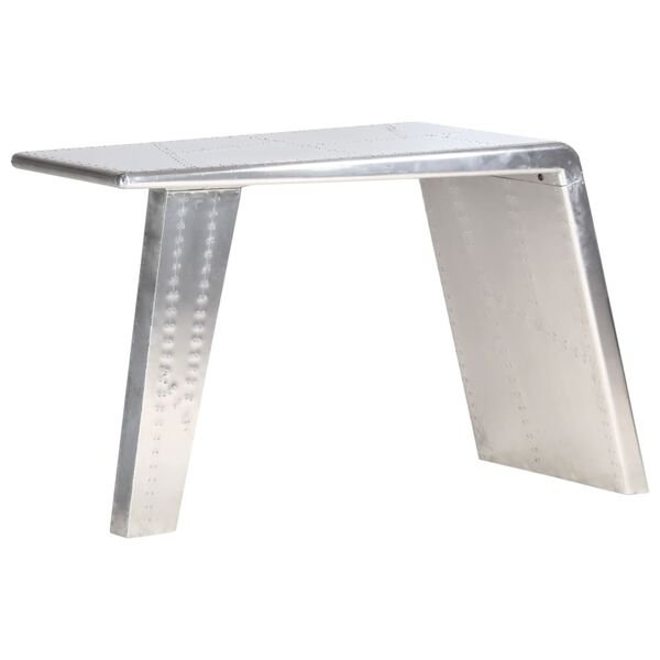 Aviator rašomasis stalas, sidabrinės sp., 112x50x76cm, metalas nuotrauka 11