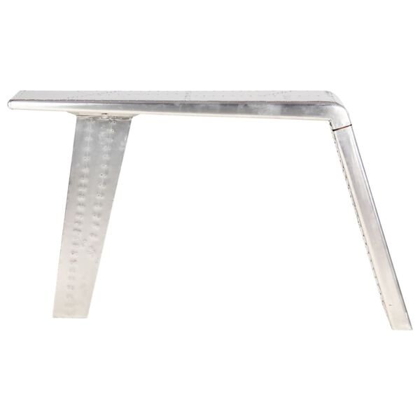 Aviator rašomasis stalas, sidabrinės sp., 112x50x76cm, metalas nuotrauka 2