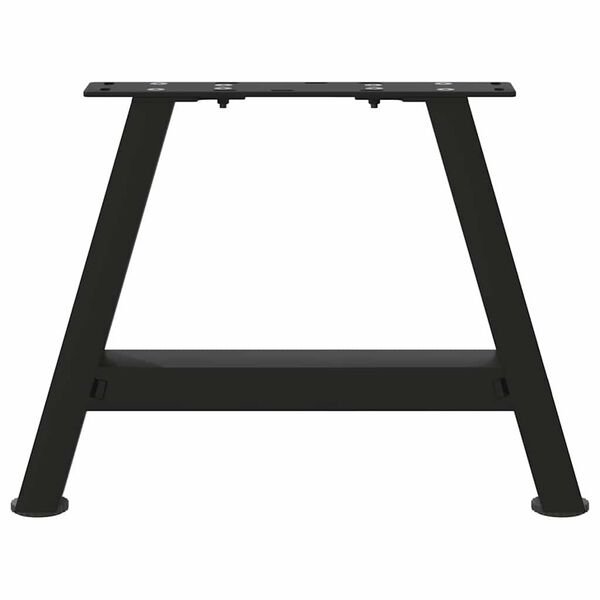 Kavos staliuko kojelės, A formos, 2 vnt., juodos, 30x(30-31) cm, plienas Juoda 30 x (30-31) cm nuotrauka 5