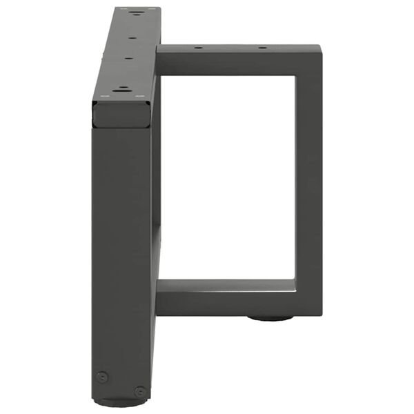 Kavos staliuko kojelės, T formos, 2 vnt., antracito spalvos, 70x25x(30-31) cm, plienas Antracito 70 x 25 x (30-31) cm nuotrauka 5