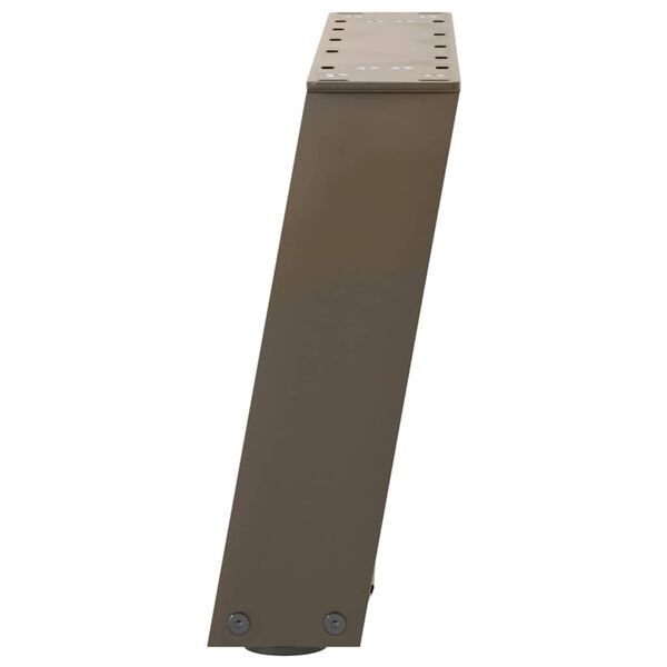 Kavos staliuko kojelės, U formos, 2 vnt., natūralus plienas, 50x(30-31) cm, plienas Natūrali 50 x (30-31) cm nuotrauka 6