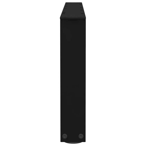 Kavos staliuko kojelės, V formos, 2 vnt., juodos, 70x(30-31,3) cm, plienas Juoda 70 x (30-31,3) cm 2 nuotrauka 6