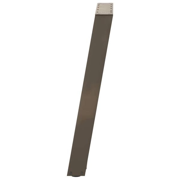 Konsolinio stalo kojelės, U formos, 2 vnt., natūralus plienas, 38x(72-73) cm, plienas Natūrali 38 x (72-73) cm nuotrauka 6