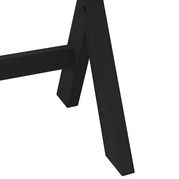 Rašomasis stalas, NOAIN, 120x50x75cm, medienos masyvas X forma nuotrauka 7