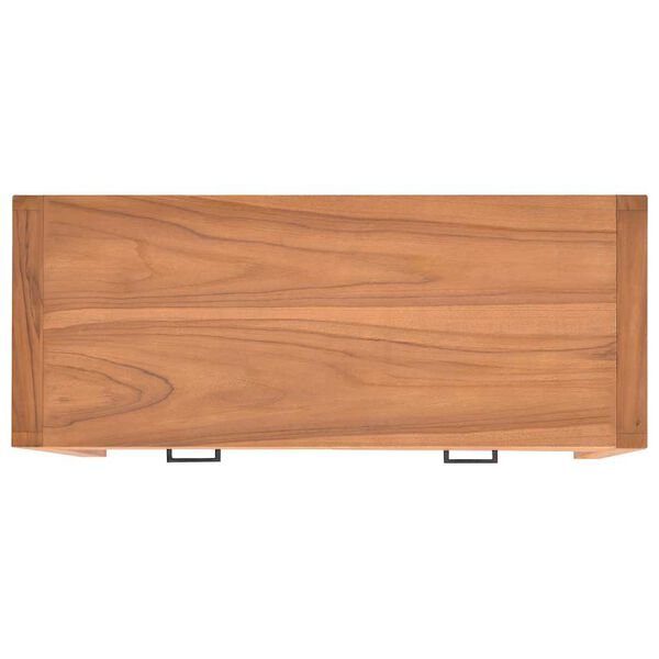 Rašomasis stalas su 2 stalčiais, 100x40x75cm, tikmedis 100 x 40 x 75 cm nuotrauka 6