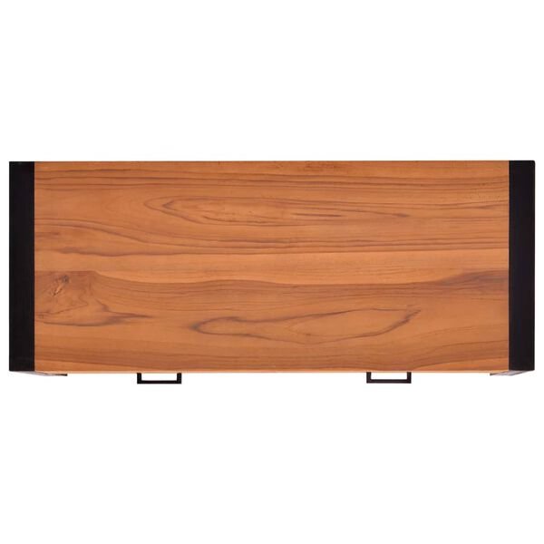 Rašomasis stalas su 2 stalčiais, 100x40x75cm, tikmedis 100 x 40 x 75 cm nuotrauka 6