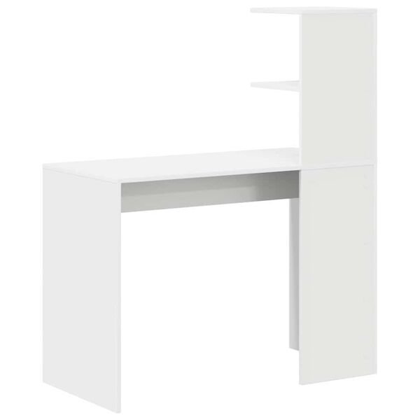 Stalas Balta 102 x 50 x 124 cm Apdirbta mediena Balta nuotrauka 7