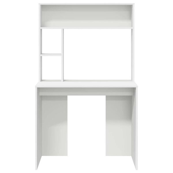 Stalas Balta 91 x 50 x 149 cm Apdirbta mediena Balta nuotrauka 5