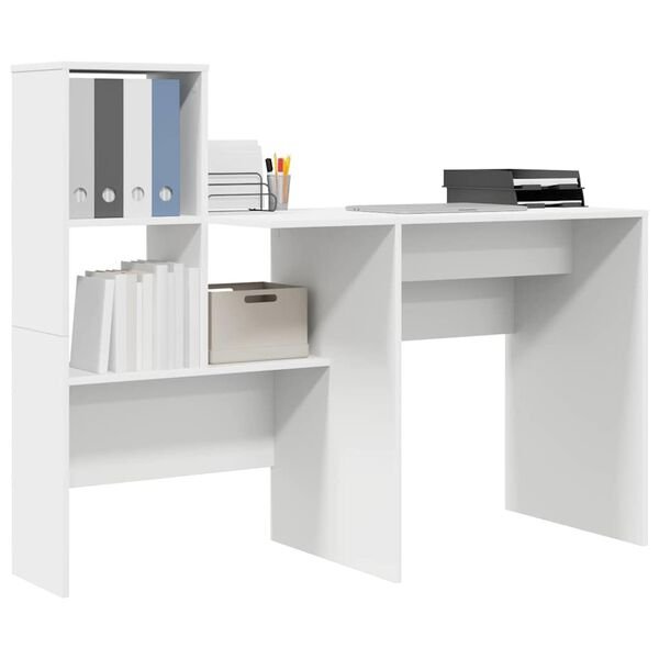 Stalas Balta Apdirbta mediena 131,5 x 50 x 106,5 cm Balta nuotrauka 3