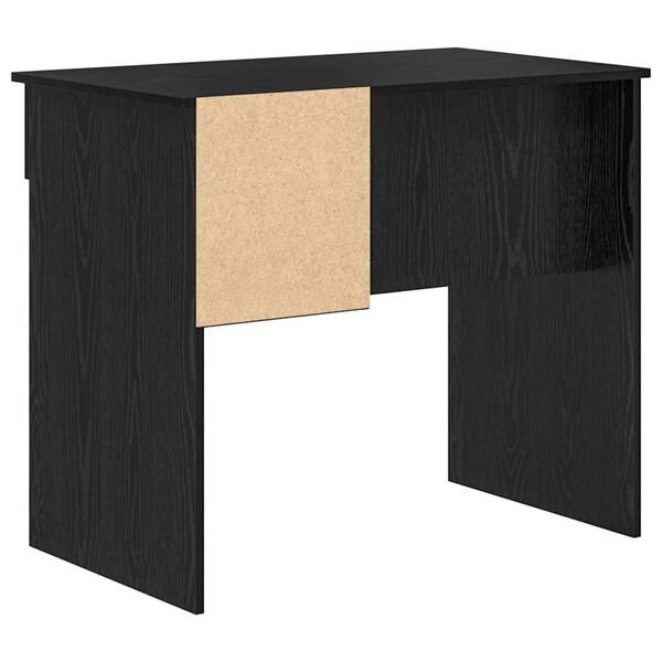 Stalas Juodas ąžuolas 90 x 49 x 75 cm Apdirbta mediena juoda ąžuolo nuotrauka 8