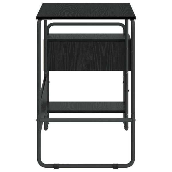 Stalas su saugojimo vieta Juodojo ąžuolo 131,5 x 50 x 75,5 cm Juodojo ąžuolo nuotrauka 5