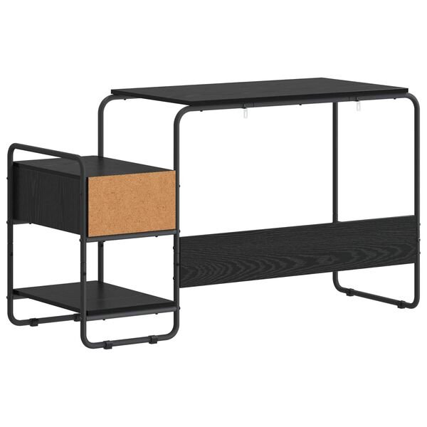 Stalas su saugojimo vieta Juodojo ąžuolo 131,5 x 50 x 75,5 cm Juodojo ąžuolo nuotrauka 6