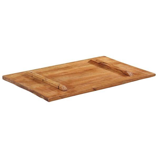 Stalviršis, 60x90cm, medienos masyvas, 25-27mm, stačiakampis 60 x 90 cm 25-27 mm perdirbtos medienos masyvas nuotrauka 6
