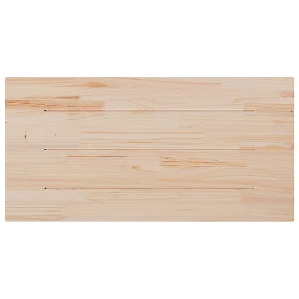 Stalviršis, baltas, 100x60x2,5cm, pušies masyvas, stačiakampis Balta 100 x 60 x 2.5 cm nuotrauka 4