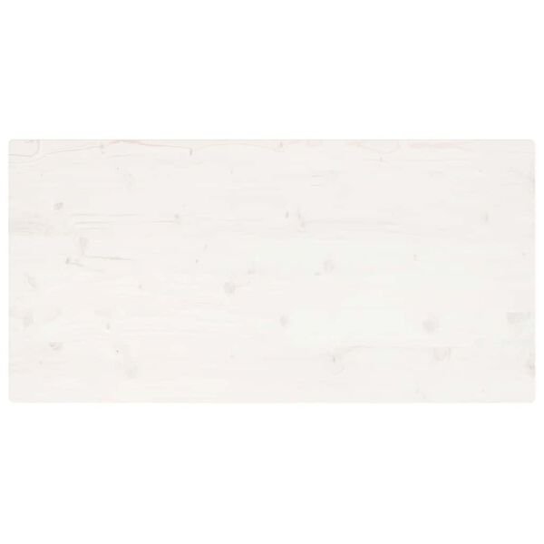 Stalviršis, baltas, 100x60x2,5cm, pušies masyvas, stačiakampis Balta 100 x 60 x 2.5 cm nuotrauka 5