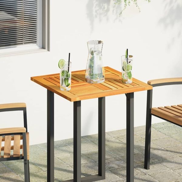 Kvadratinis stalviršis stalui 60x60 cm iš akacijos medienos