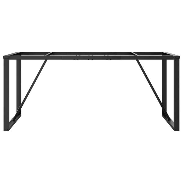 Juodos plieninės stalo kojos skirtos stalviršiui 180x80x73 cm