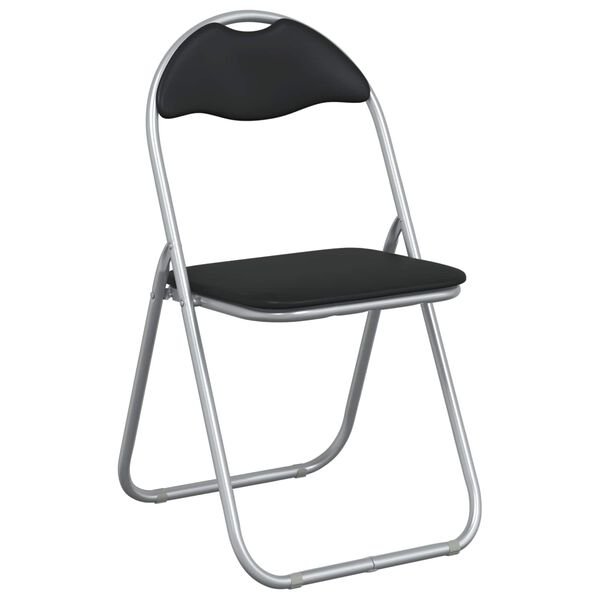 Sulankstoma kėdė 2 pcs Juoda ir pilka 48 x 43,5 x 81 cm Juoda ir pilka 2 nuotrauka 4