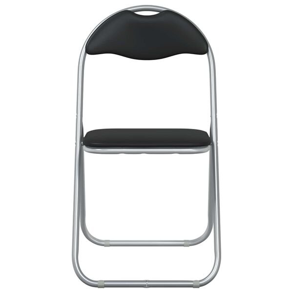Sulankstoma kėdė 2 pcs Juoda ir pilka 48 x 43,5 x 81 cm Juoda ir pilka 2 nuotrauka 5